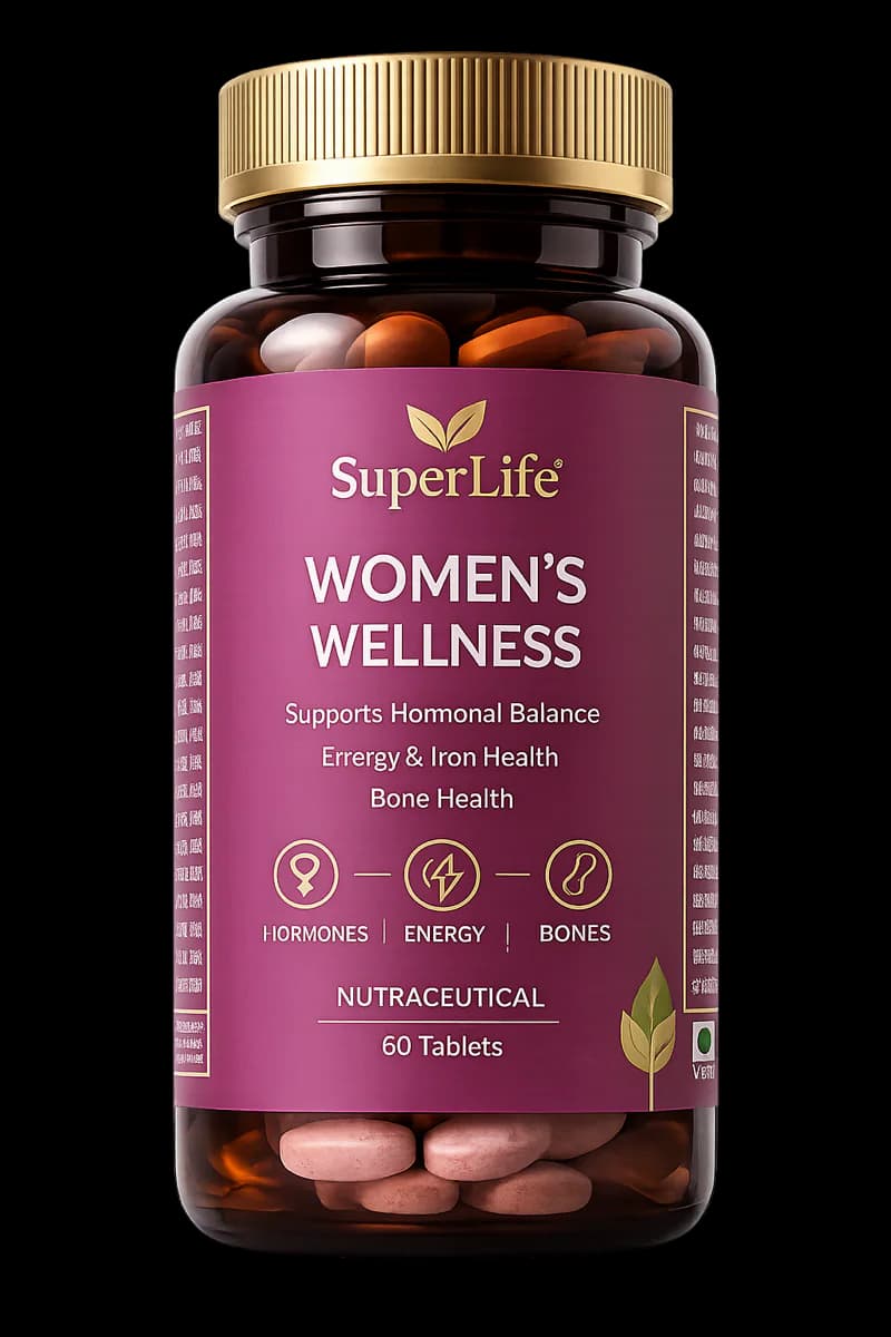SuperLife Women’s Wellness supplement bottle